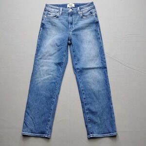 Paige Mason Ankle High Rise Straight Leg Jeans Blue Size 27
